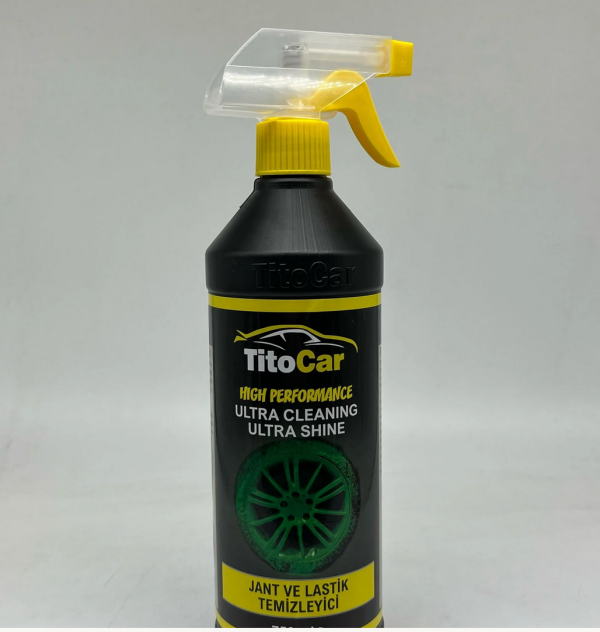 TitoCar Yeşil Renk Jant Ve Lastik Temizleme Sıvısı 750 ml