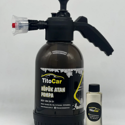 TitoCar Köpük Atan Pompa & Şampuan seti