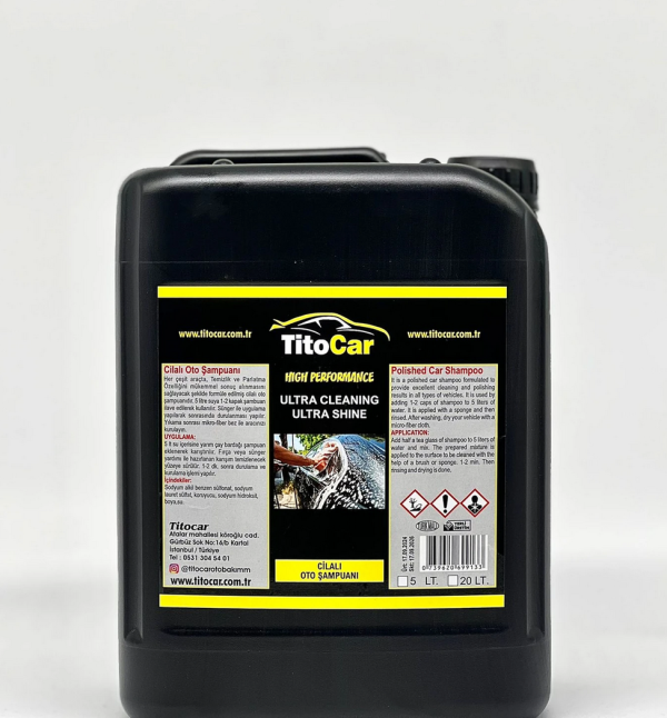 TitoCar Cilalı Oto Şampuan 5 Litre