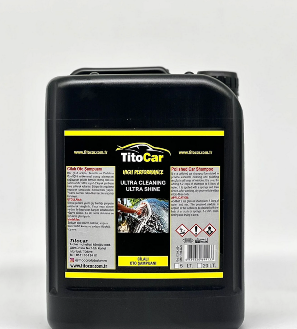 TitoCar Cilalı Oto Şampuan 20 lt