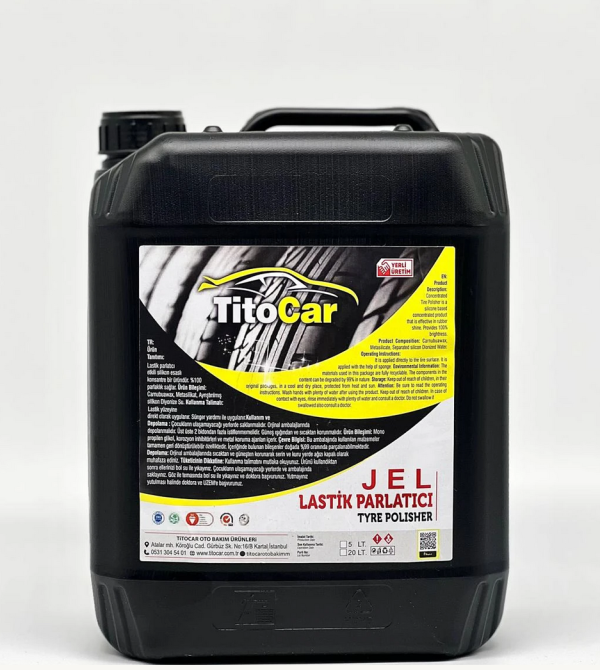 TitoCar Lastik Parlatıcı Jel 5 Litre