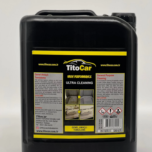 TitoCar Genel Amaçlı Temizleme Sıvısı 20 Litre