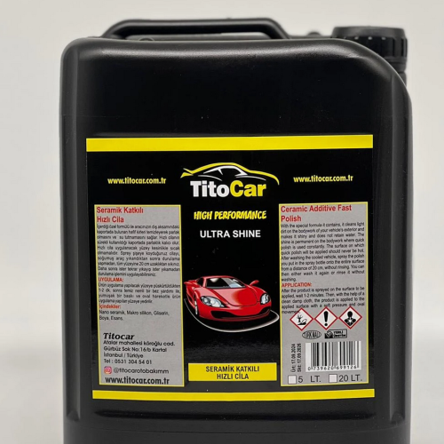 TitoCar Seramik Katkılı Hızlı Cila 5 Litre