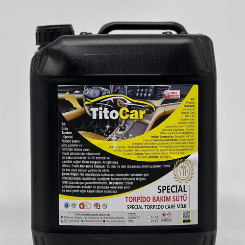 TitoCar Torpido Parlatıcı Süt 5 Litre