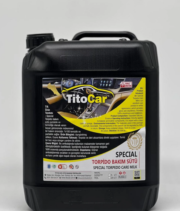TitoCar Torpido Parlatıcı Süt 5 Litre