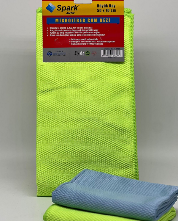 Spark 2311 Mikrofiber Cam Temizleme Bezi 50x70 cm