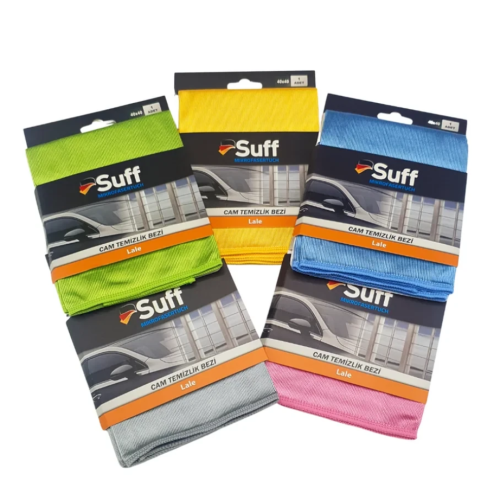Suff Mikrofiber Cam Temizleme Bezi (Lale) 50×70 cm