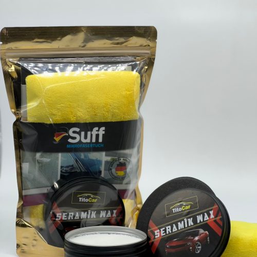 TitoCar Seramik Wax 200 gr Mikrofiber Bez ve Ped Hediyeli