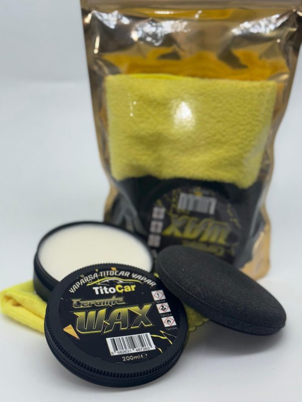 TitoCar Seramik Wax Mikrofiber Bez ve Ped Hediyeli 150 gr - Afbeelding 2