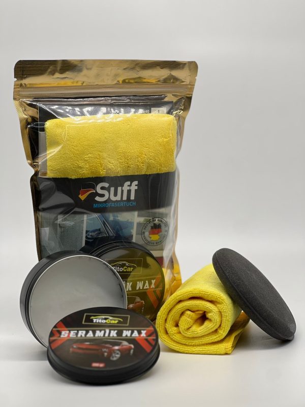 TitoCar Seramik Wax 200 gr Mikrofiber Bez ve Ped Hediyeli - Afbeelding 3